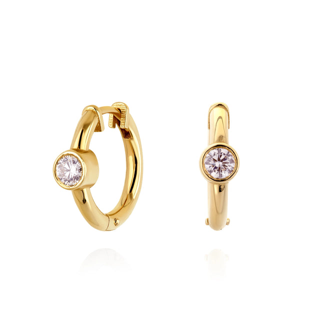 SHIRA EARRINGS, Packshot, Yellow Gold