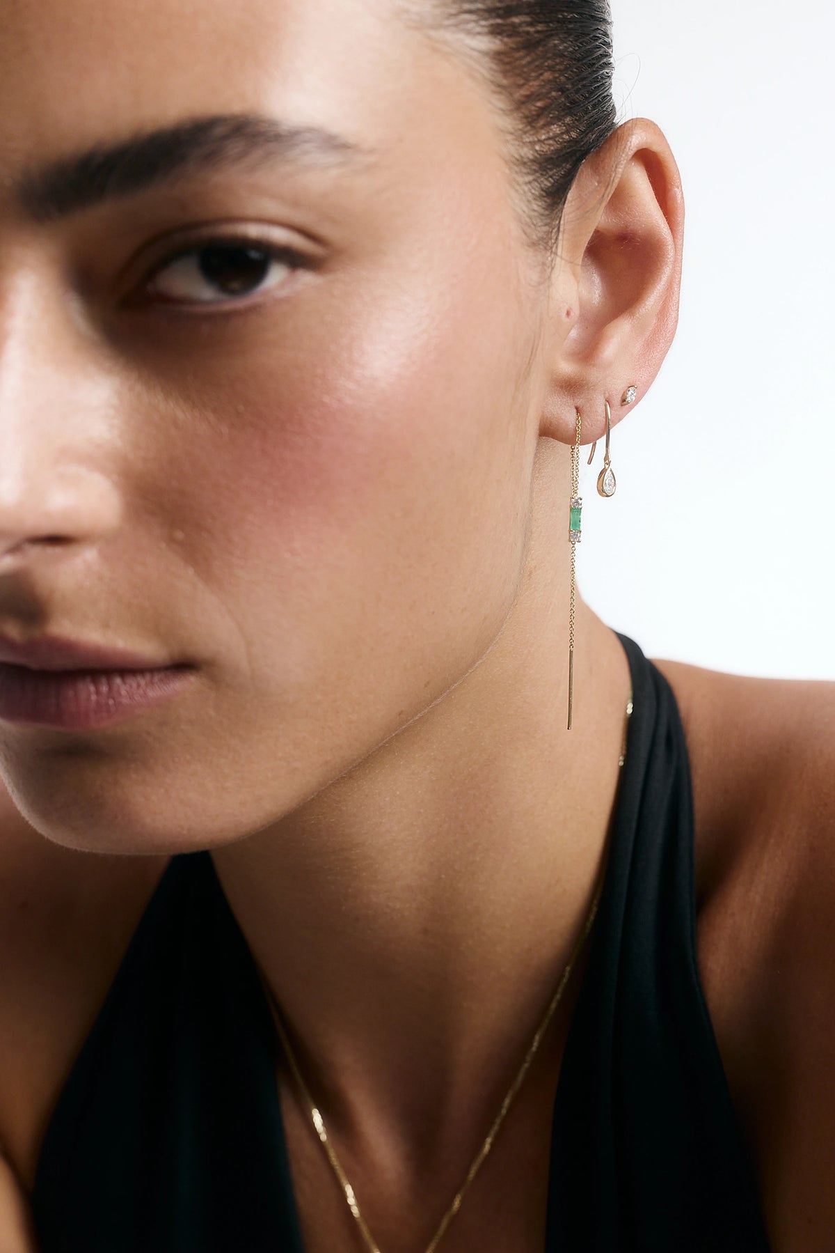 GOLDEN DROP EARRING
