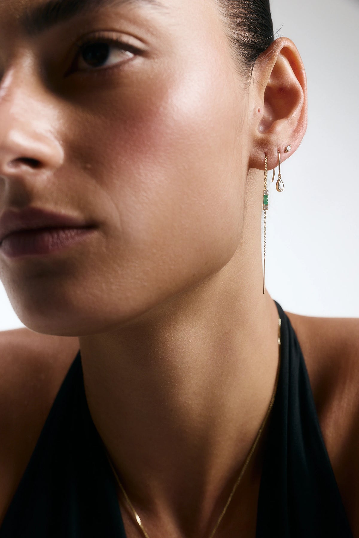 GOLDEN DROP EARRING