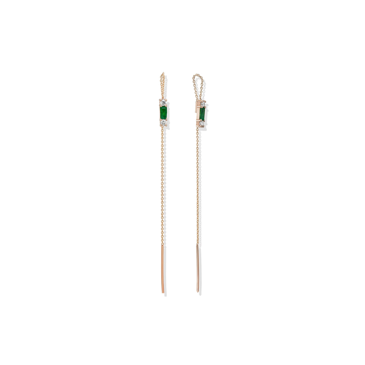 LENNY TRIO EMERALD EARRING