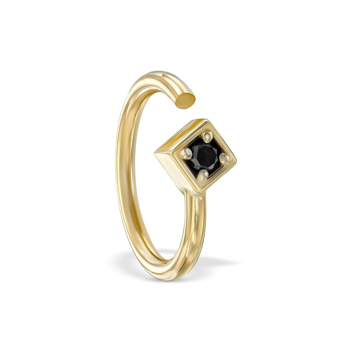 ECLIPSE BLACK DIAMOND EARRING