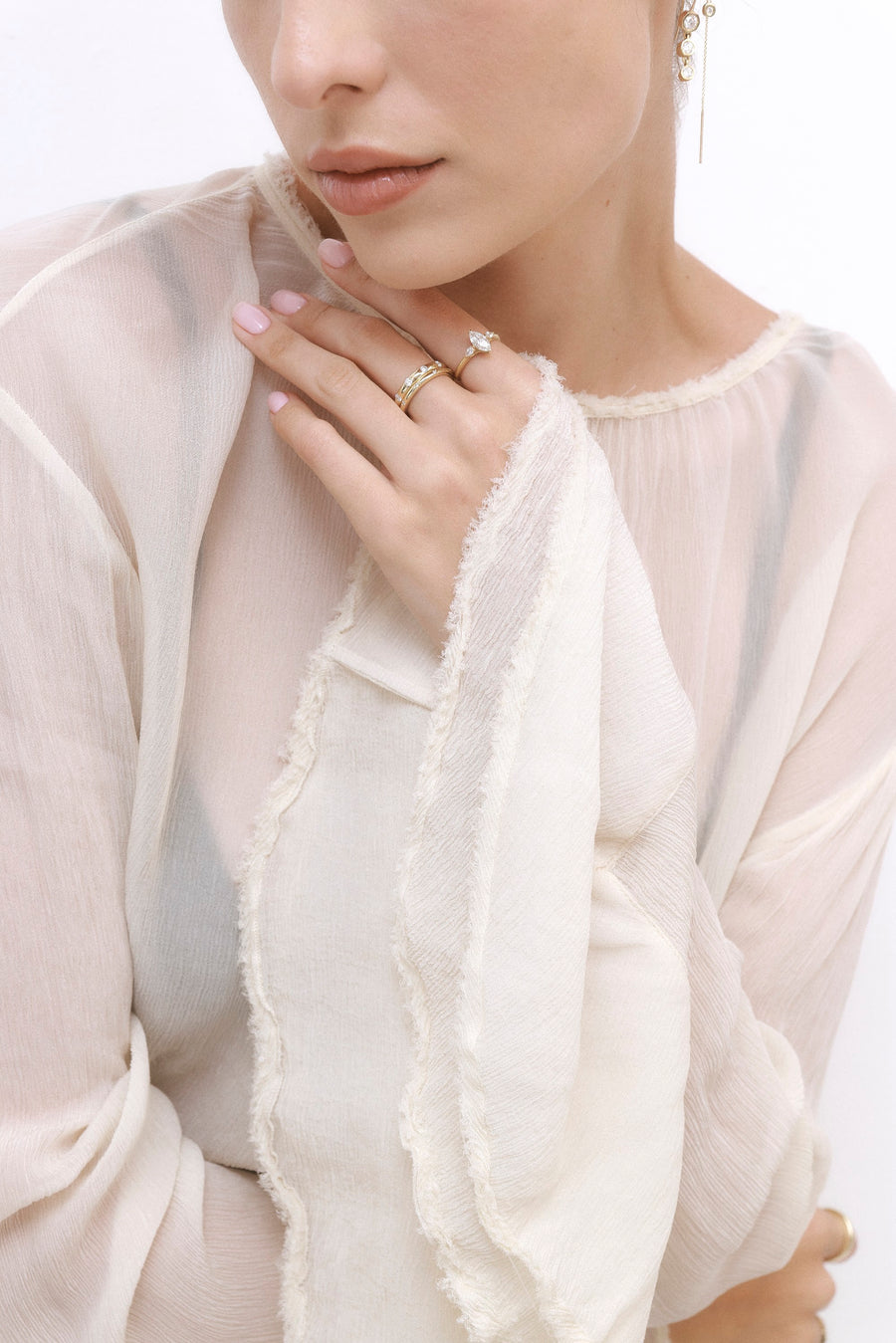 CROWN MARQUISE RING, Styled