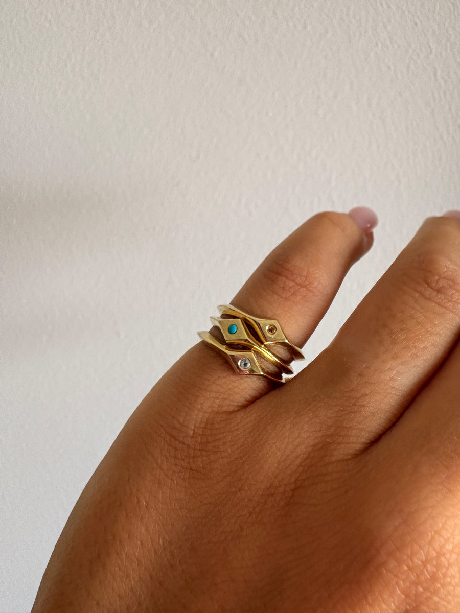MONTH RING - DECEMBER + MONTH RING - MARCH, Styled