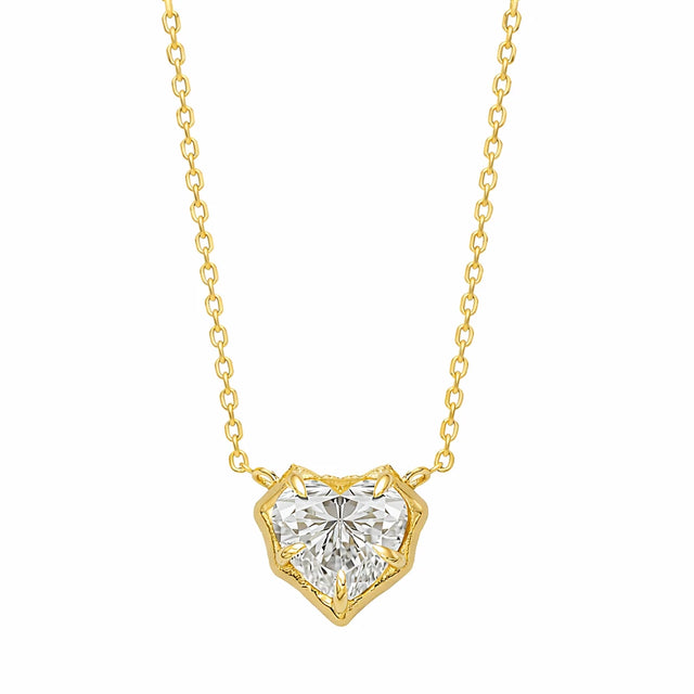 HEART NECKLACE, Packshot, Yellow Gold