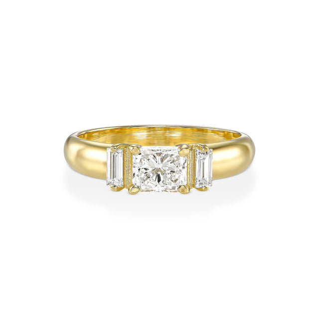 CELENE RADIANT RING, Packshot, Yellow Gold