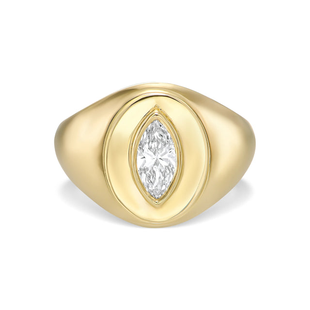 ALEX MARQUISE RING, Packshot, Yellow Gold