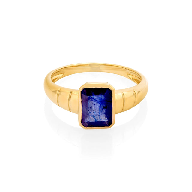 AMOR SAPPHIRE RING, Packshot, Yellow Gold
