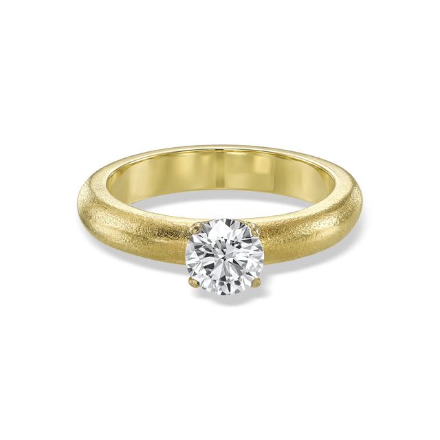 CELESTE ROUND RING, Packshot, Yellow Gold