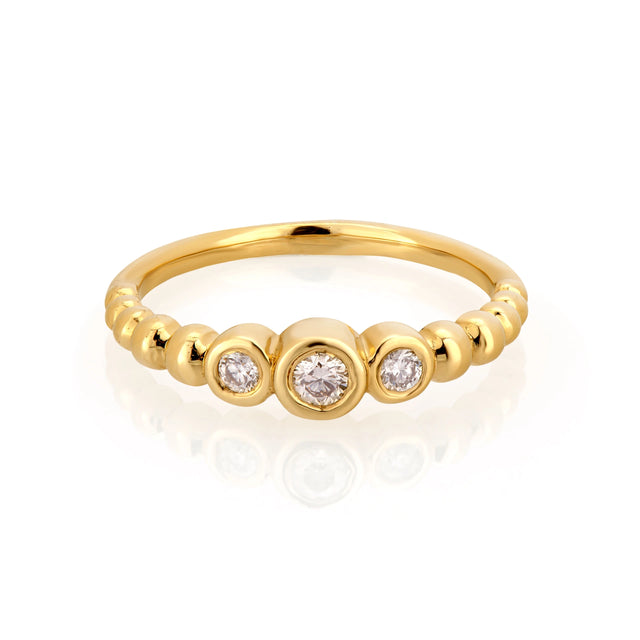 ANN RING, Packshot, Yellow Gold