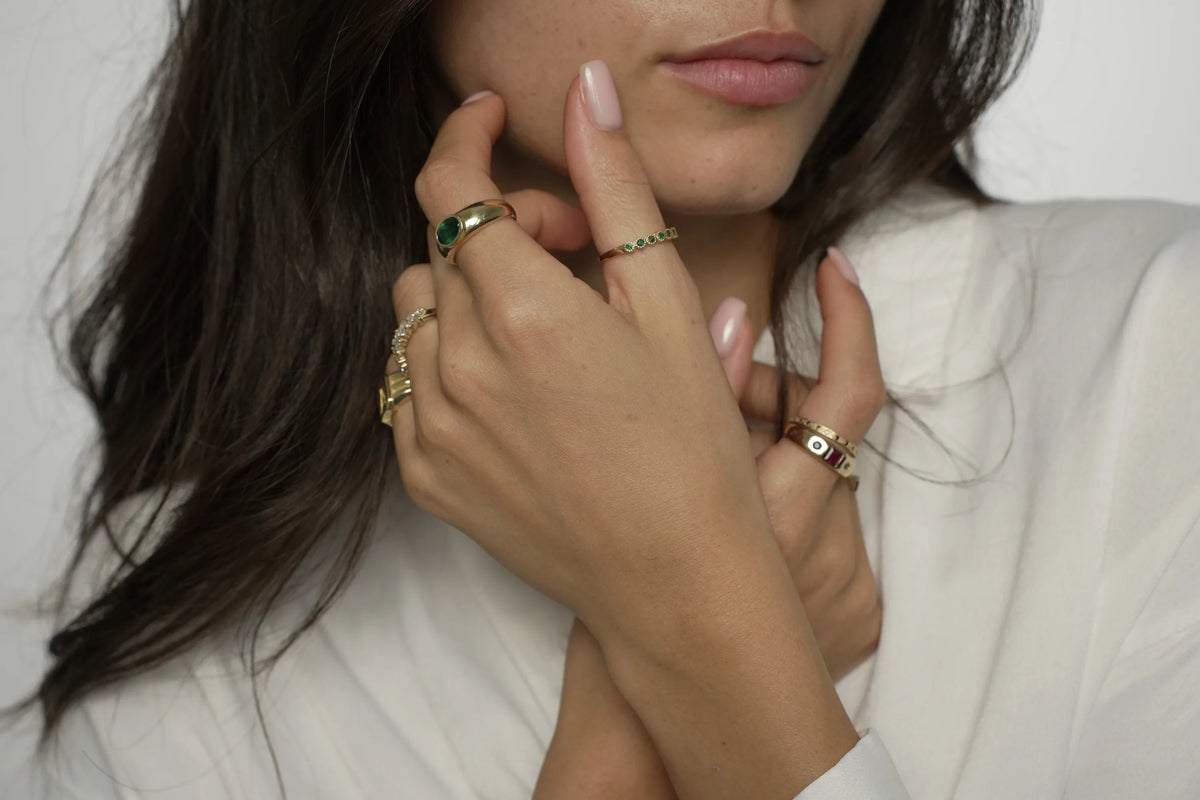 LOUISE EMERALD RING