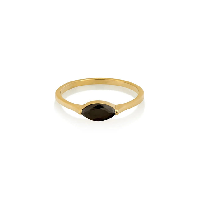 MIRA RING, Packshot, Yellow Gold