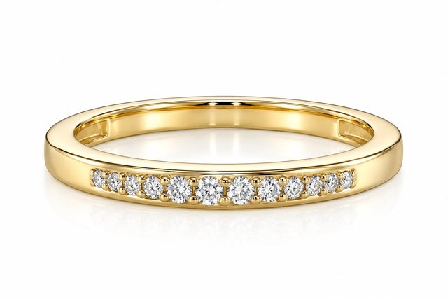 ROW RING, Packshot, Yellow Gold