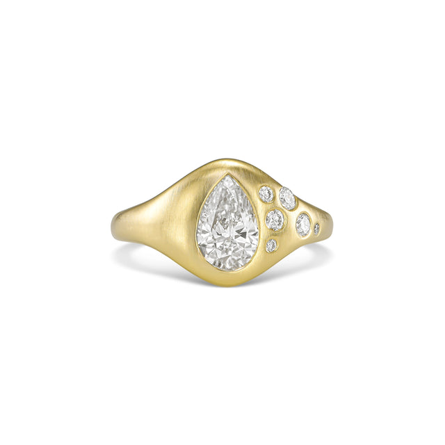 SOLA RING, Packshot, Yellow Gold