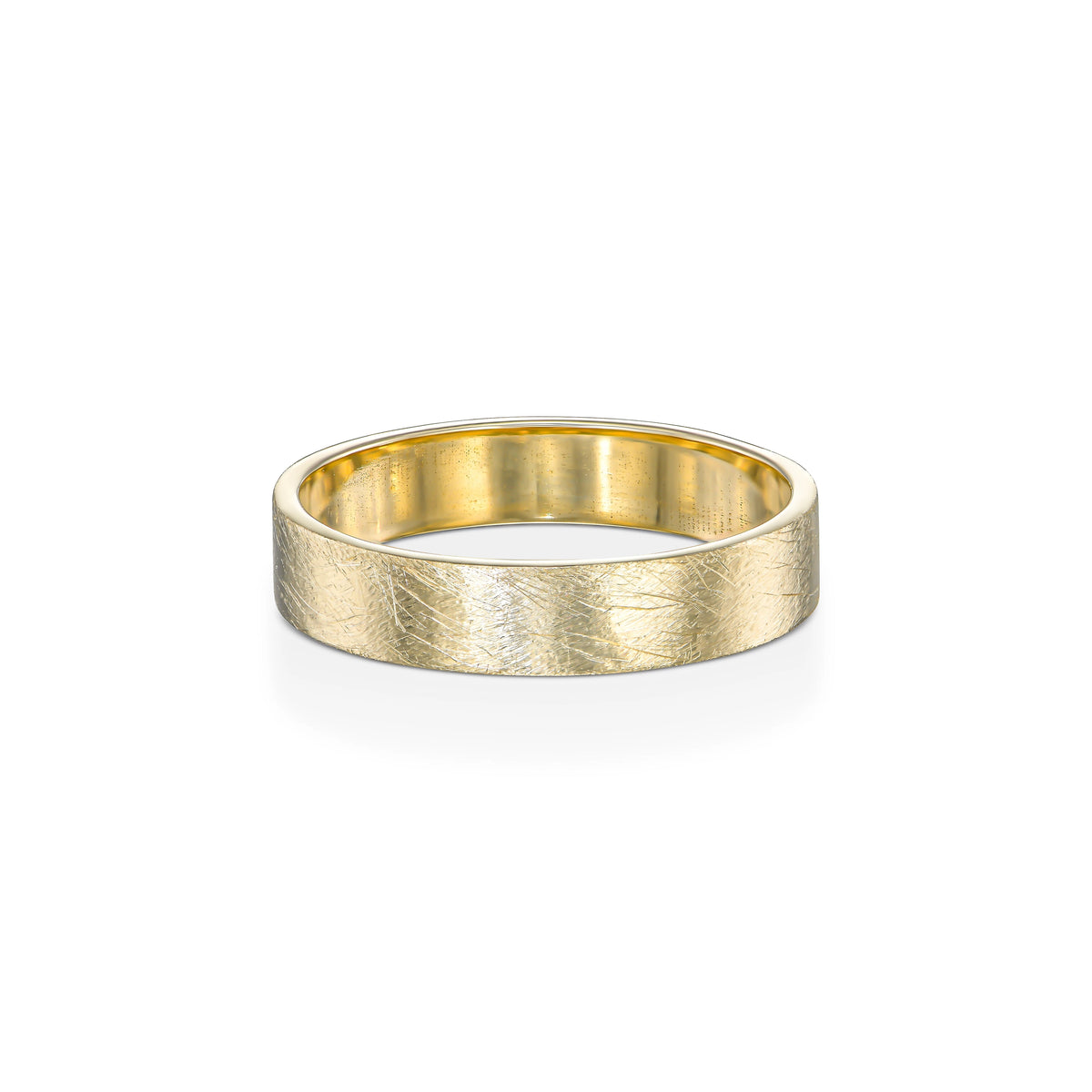THICK ROUGH WEDDING RING 4.5 MM
