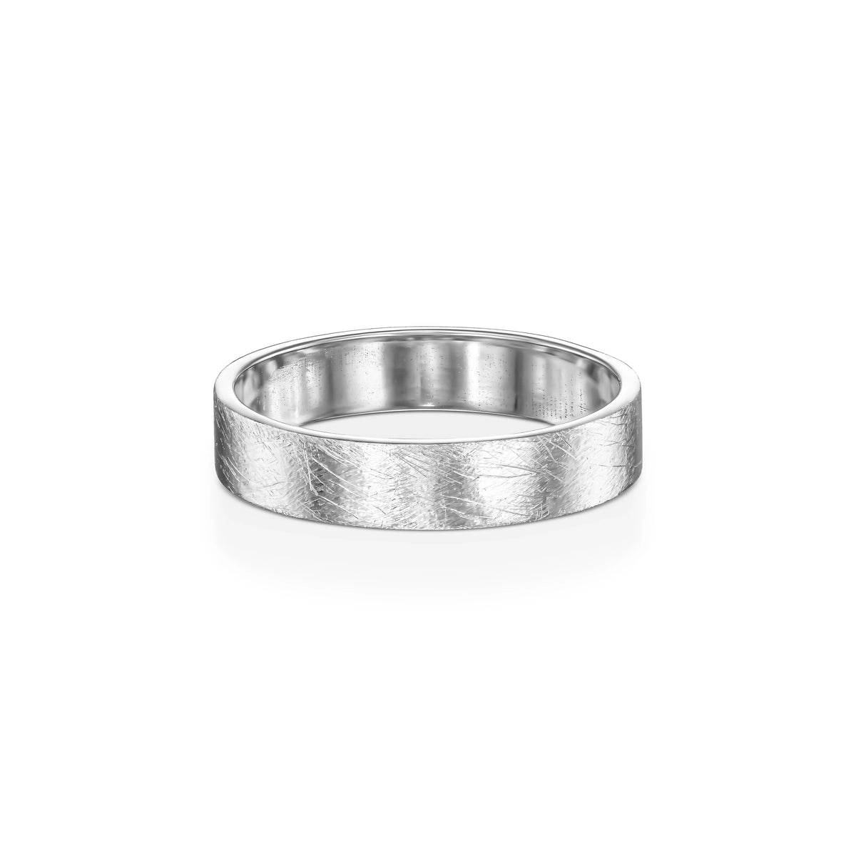 THICK ROUGH WEDDING RING 4.5 MM