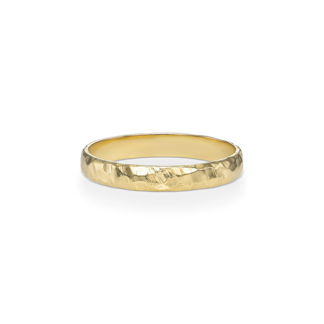 RIPPLE WEDDING RING, Packshot, Yellow Gold