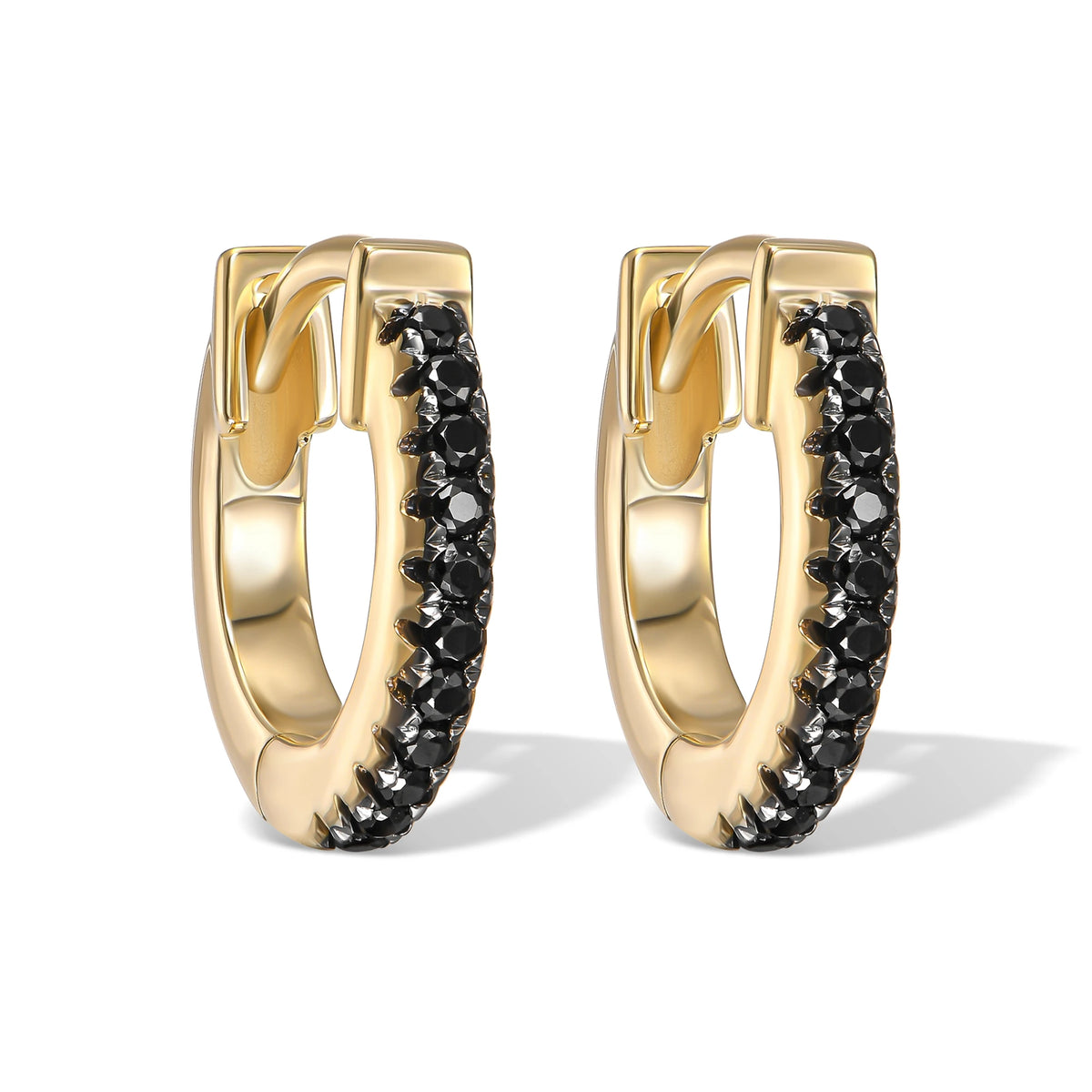 FLOR BLACK DIAMOND EARRING