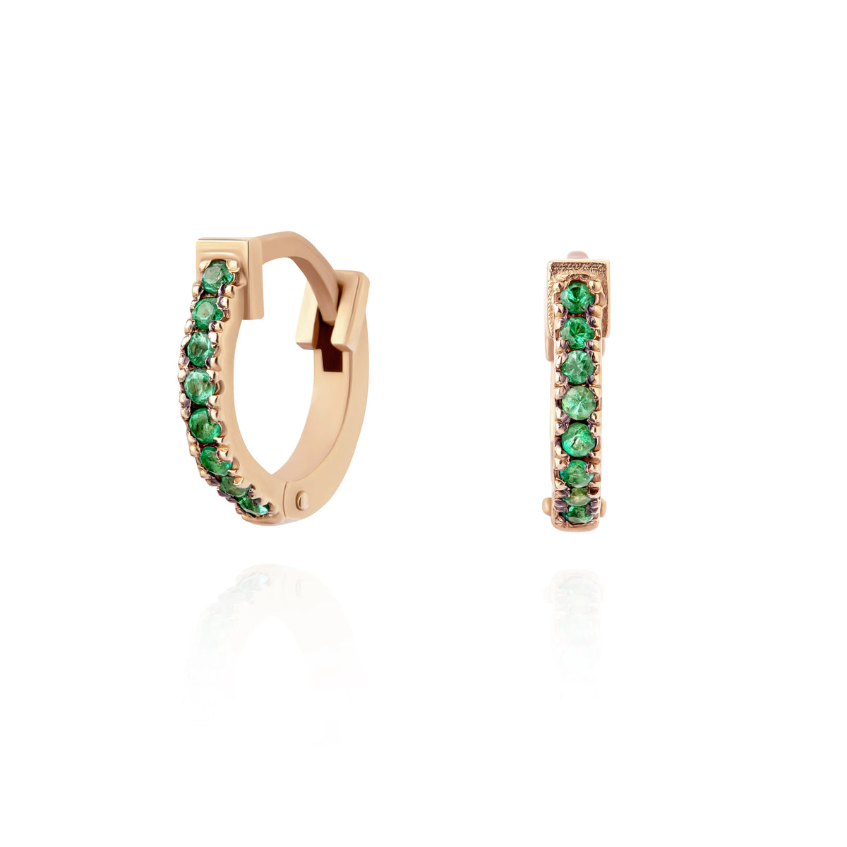 FLOR EMERALD EARRING