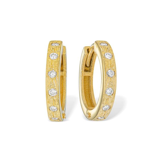 SHELLY EARRING, Packshot, Yellow Gold