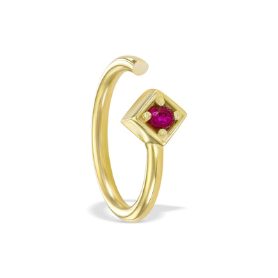 ECLIPSE RUBY EARRING