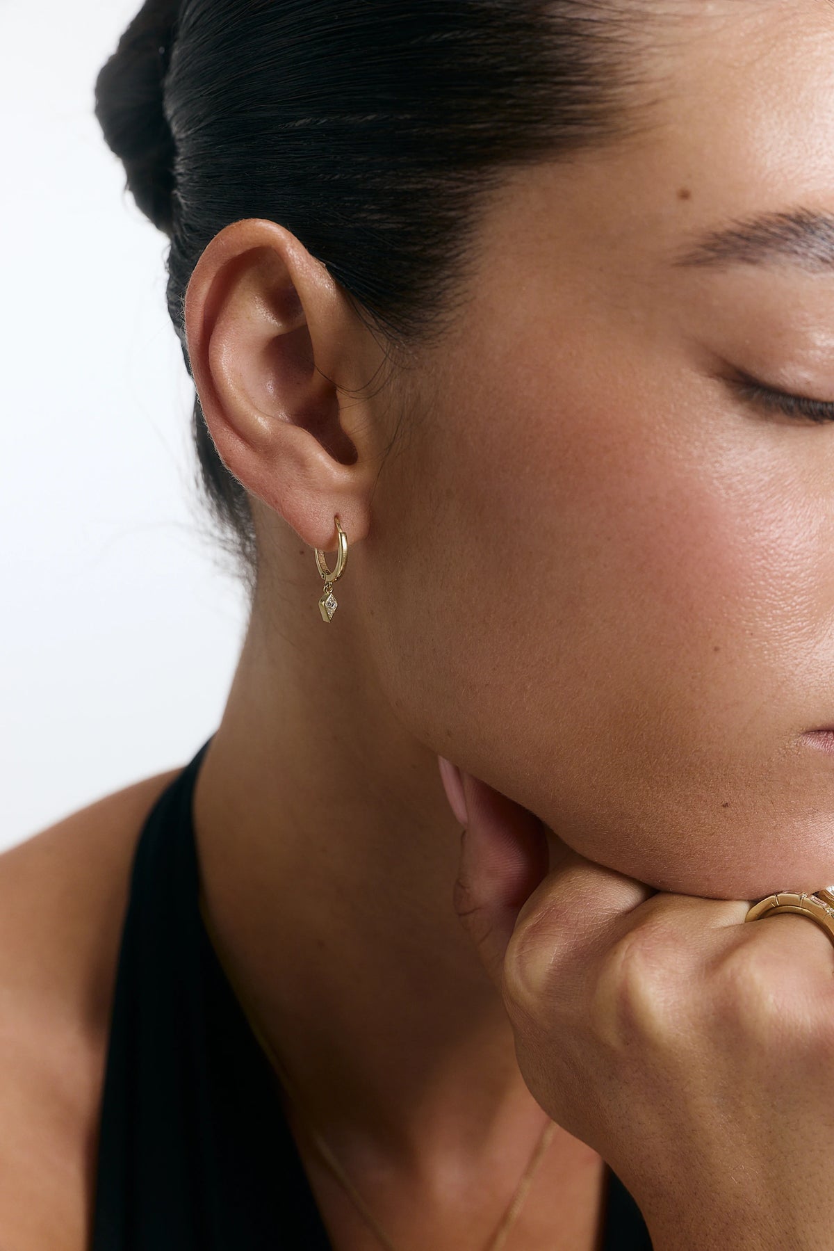 GEO DROP EARRING