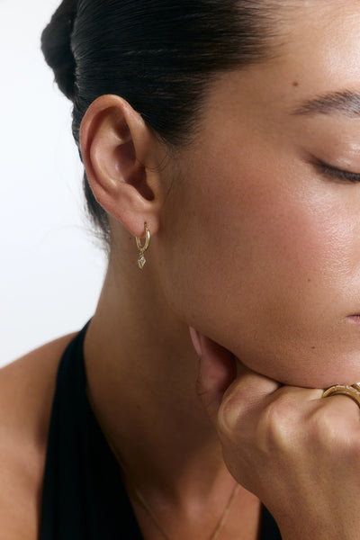 GEO DROP EARRING