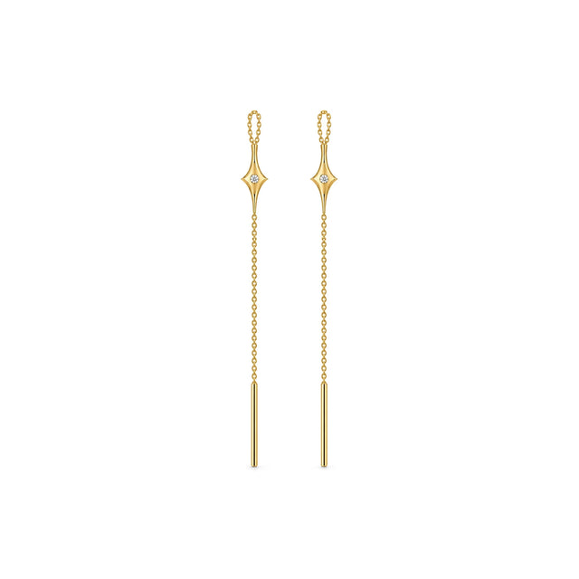 LENNY STAR EARRING, Packshot, Yellow Gold