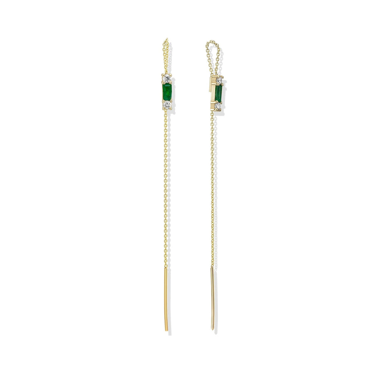 LENNY TRIO EMERALD EARRING