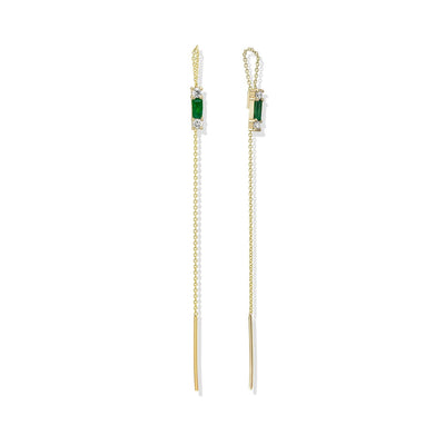 LENNY TRIO EMERALD EARRING
