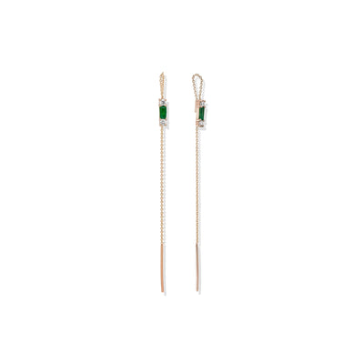 LENNY TRIO EMERALD EARRING