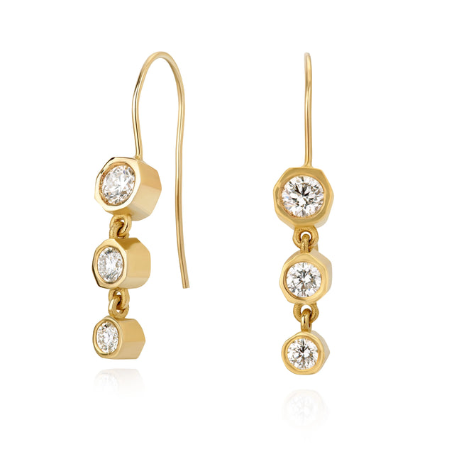 VANESSA EARRINGS, Packshot, Yellow Gold