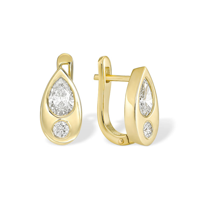 WENDY EARRINGS, Packshot, Yellow Gold
