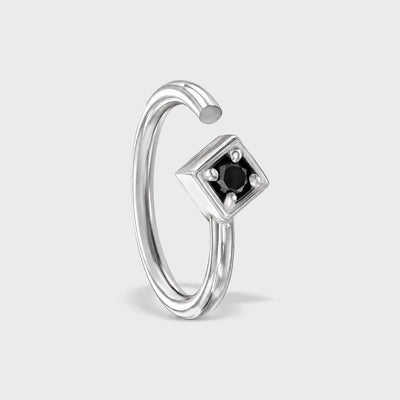 ECLIPSE BLACK DIAMOND EARRING