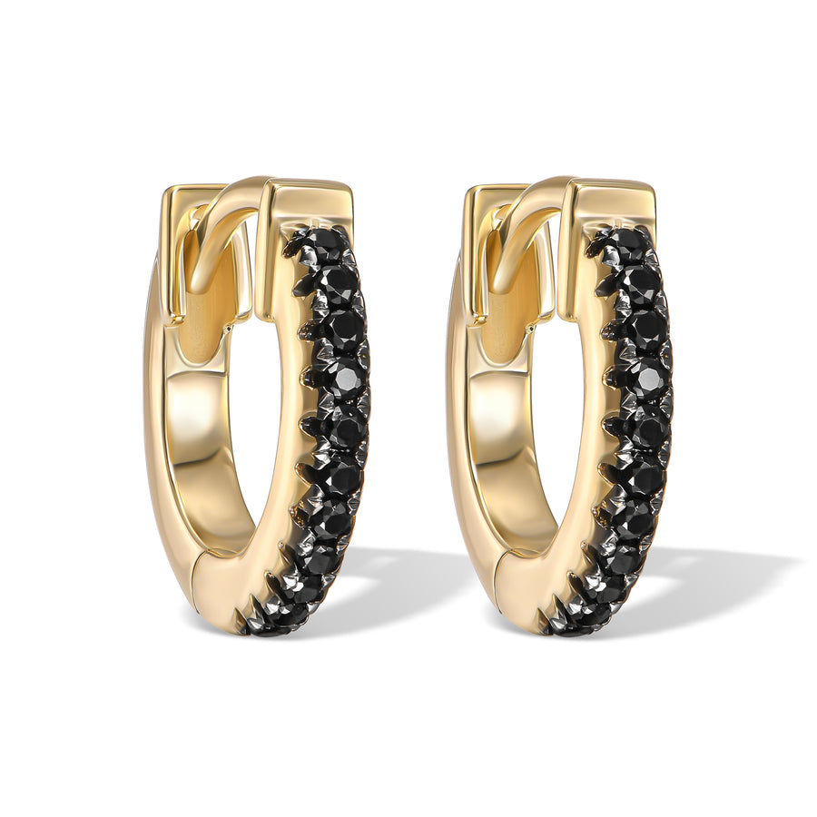 FLOR BLACK DIAMOND EARRING, Styled