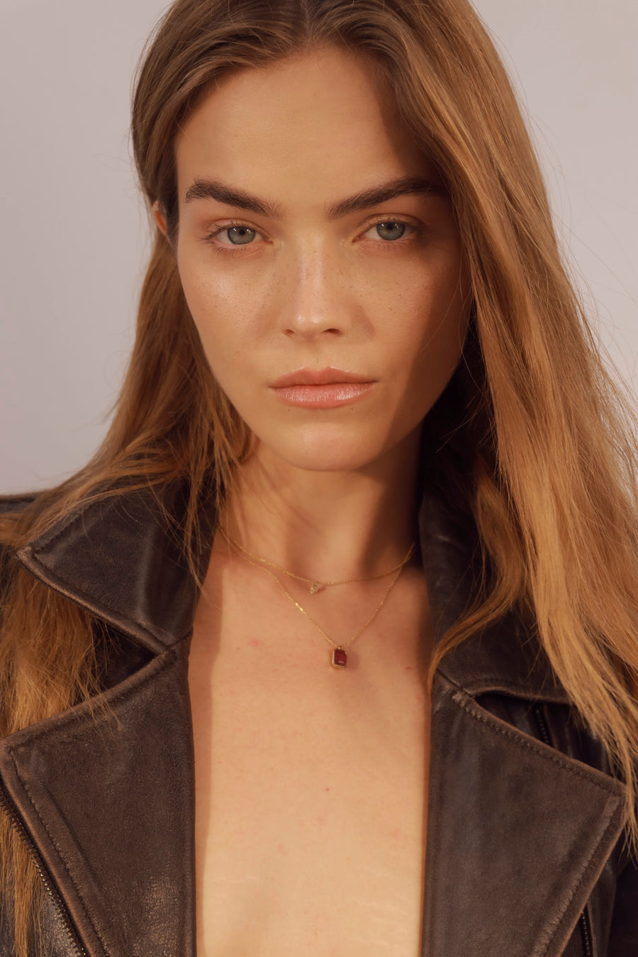 AMOR RUBY NECKLACE, Styled