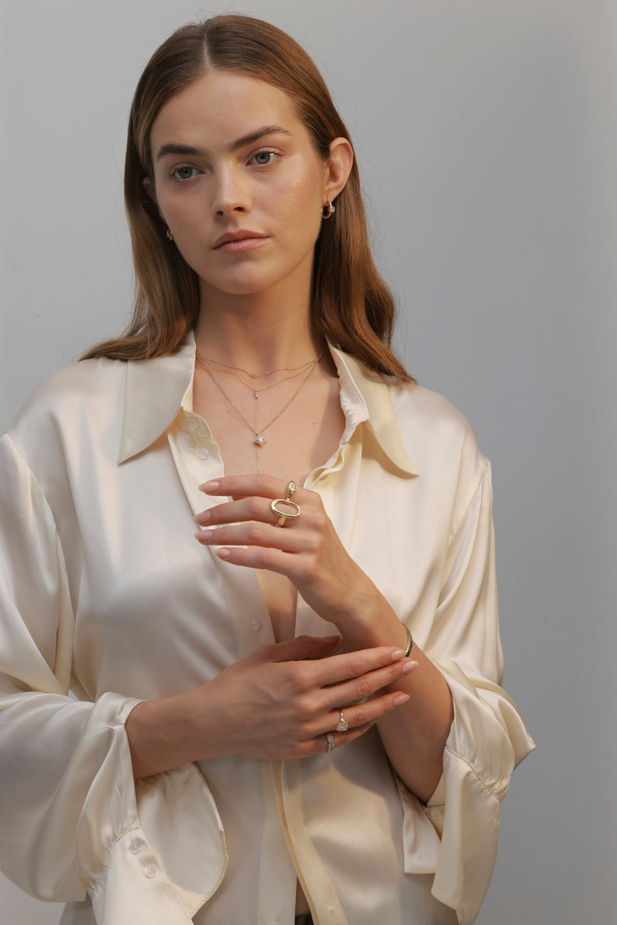EVA SMALL NECKLACE, Styled