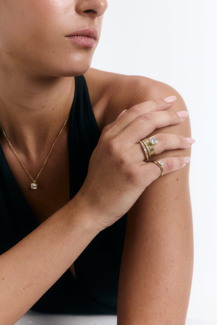 ROYAL CUSHION RING, Styled
