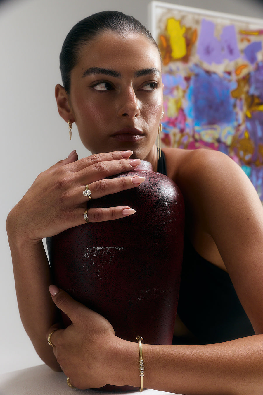 KIRA RADIANT RING + MADELEINE RING, Styled