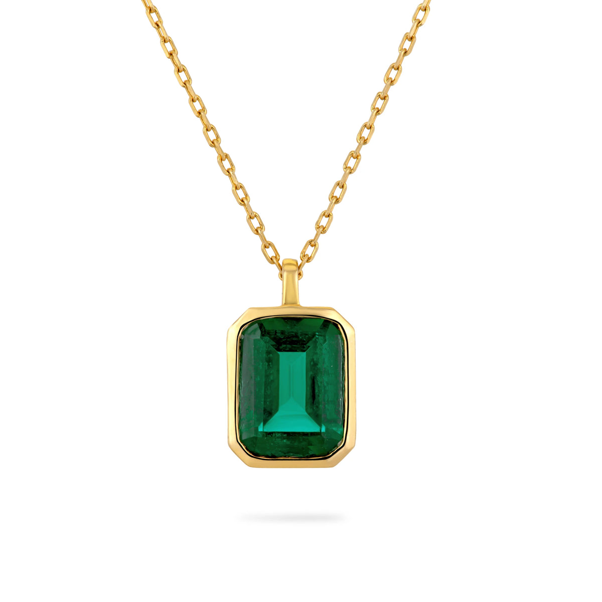 AMOR LAB-GROWN EMERALD NECKLACE