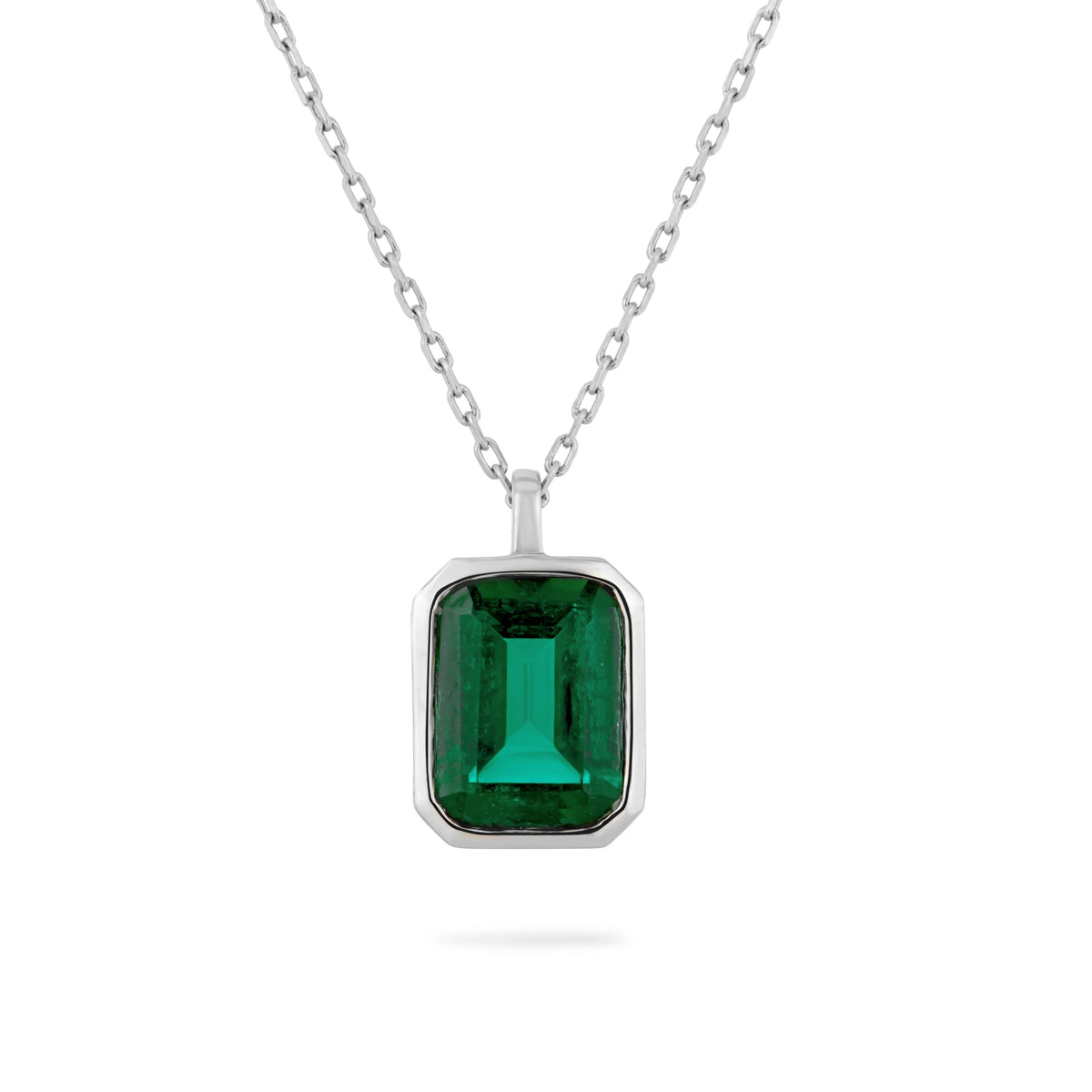 AMOR LAB-GROWN EMERALD NECKLACE