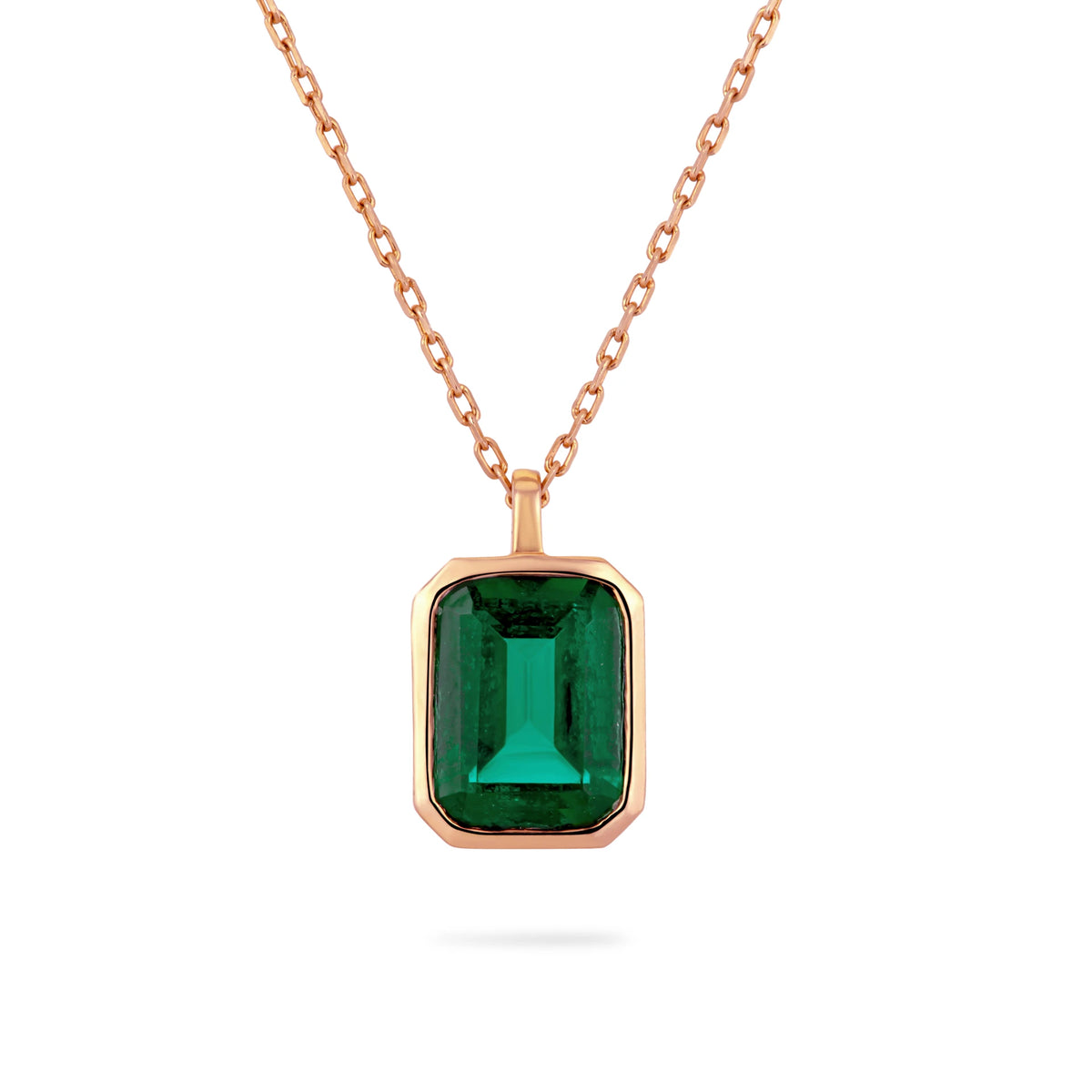 AMOR LAB-GROWN EMERALD NECKLACE