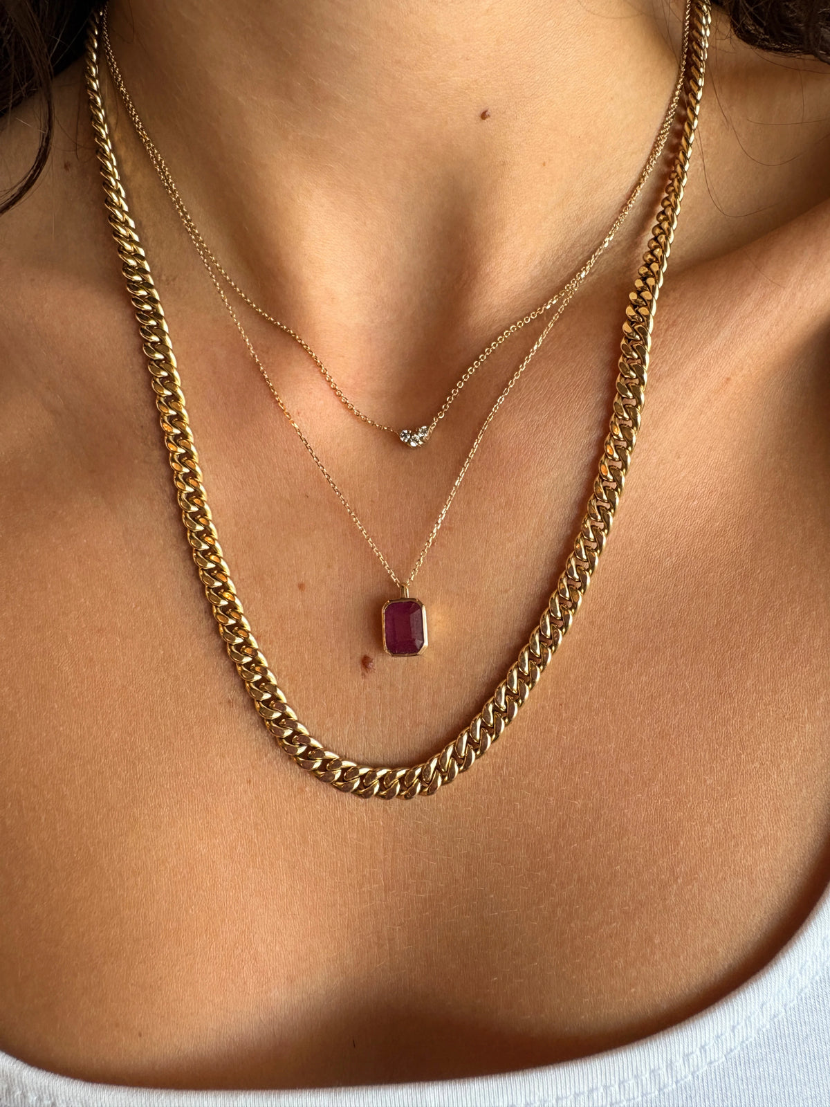 AMOR RUBY NECKLACE