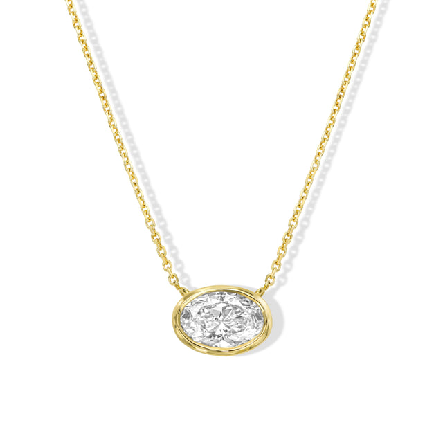 LUMIÈRE SMALL NECKLACE, Packshot, Yellow Gold