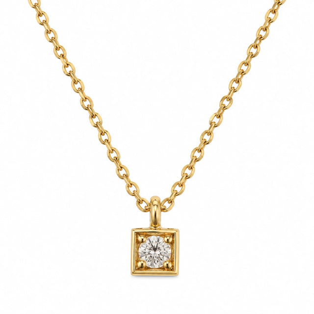 ARIA NECKLACE, Packshot, Yellow Gold