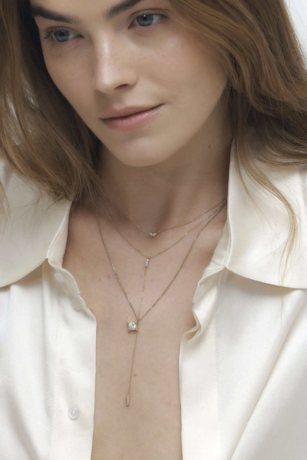 DIAMOND TIE NECKLACE