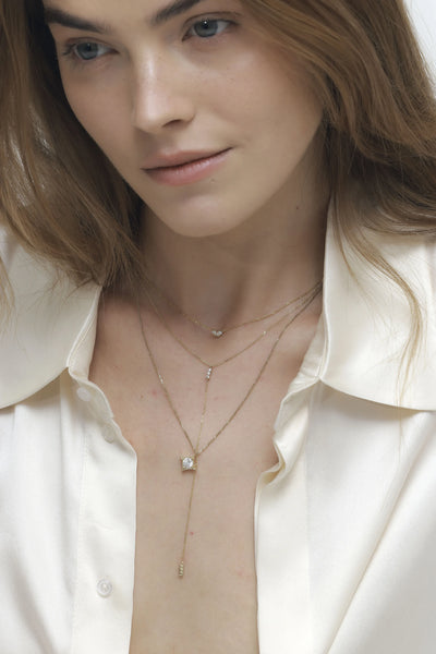 DIAMOND TIE NECKLACE