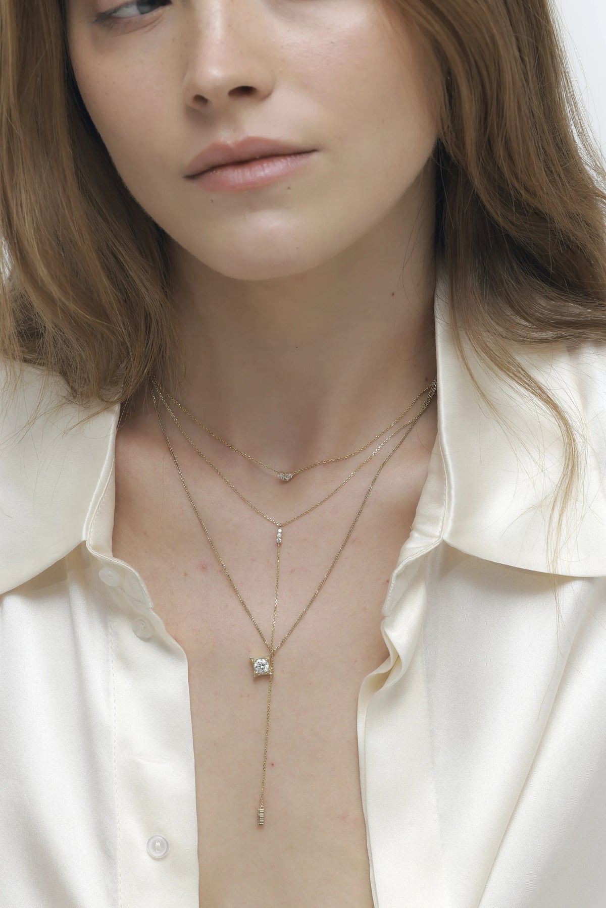 DIAMOND TIE NECKLACE