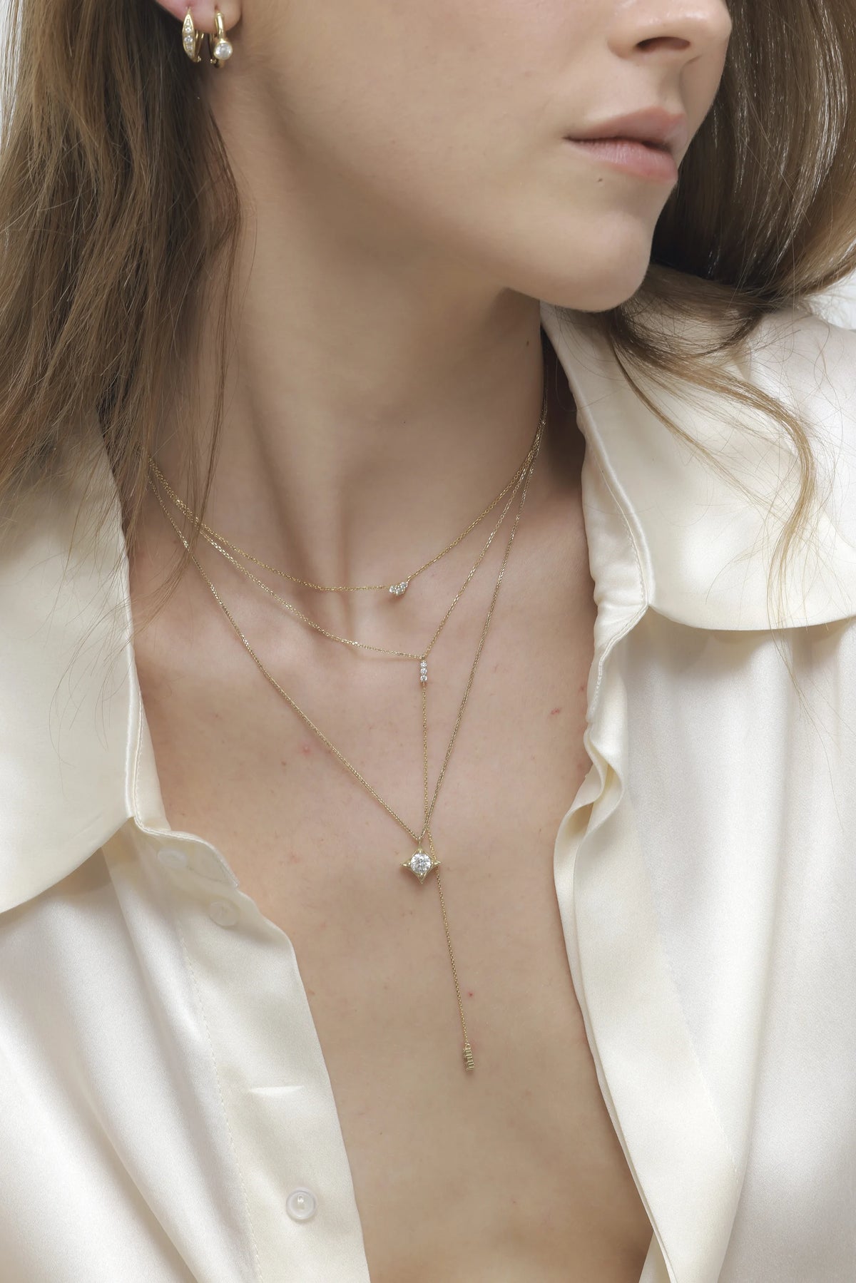 DIAMOND TIE NECKLACE