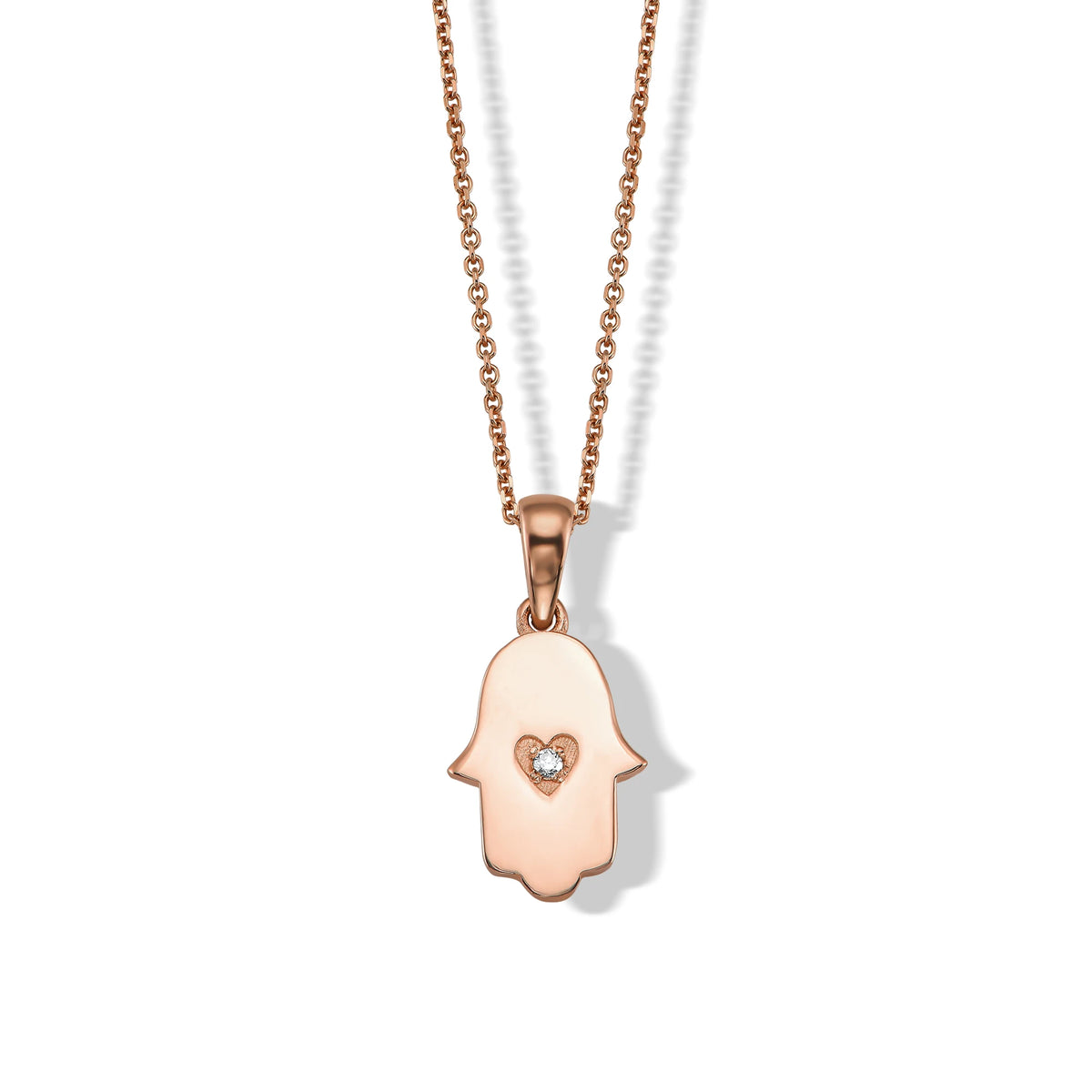 HAMSA NECKLACE WITH INLAID CENTER