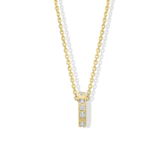 MONTH NECKLACE, APRIL, Packshot, Yellow Gold